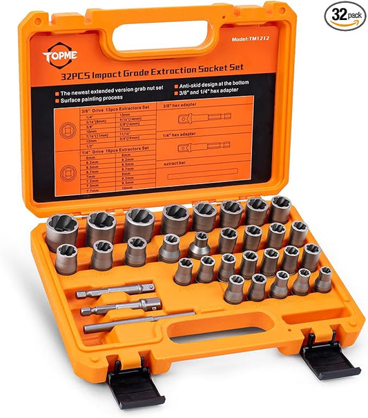 TopMe™ SlimLine Bolt &amp; Nut Extractor Set