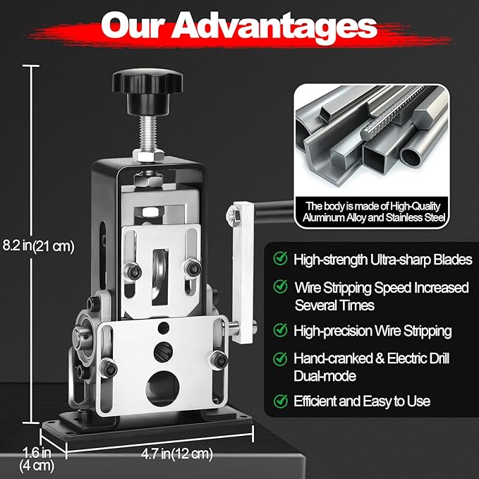 StripForce™ Dual-Drive Wire Stripping Machine